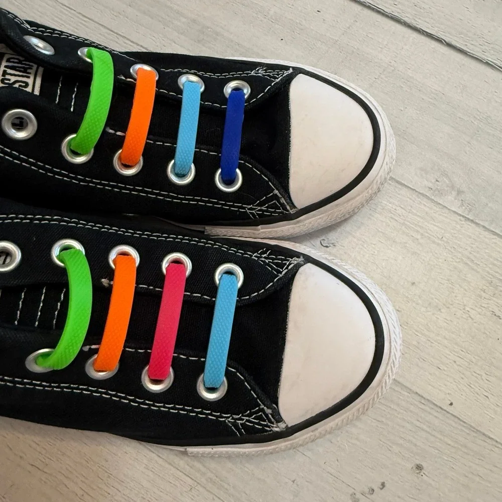 Converse kids black and white‎ sneakers kids size 13